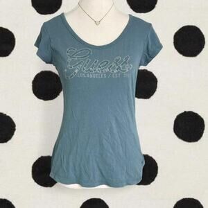 Guess Los Angeles Blue Mcbling Baby Short Sleeve Full Length Cotton Size small